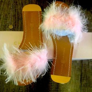 Feather sandals